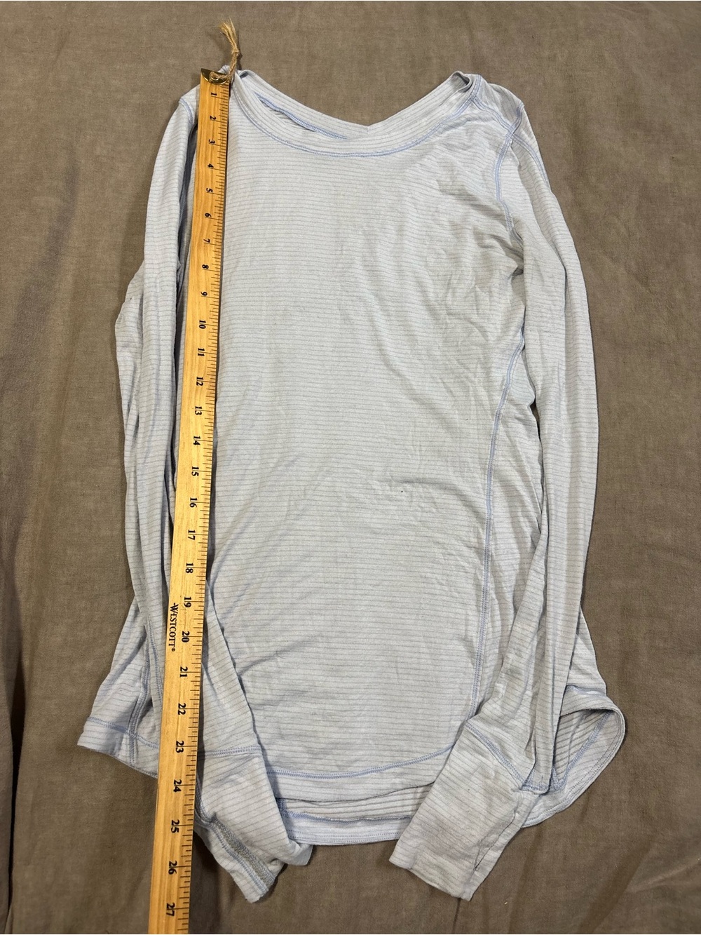 lululemon athletica Light Blue Long Sleeve Tee